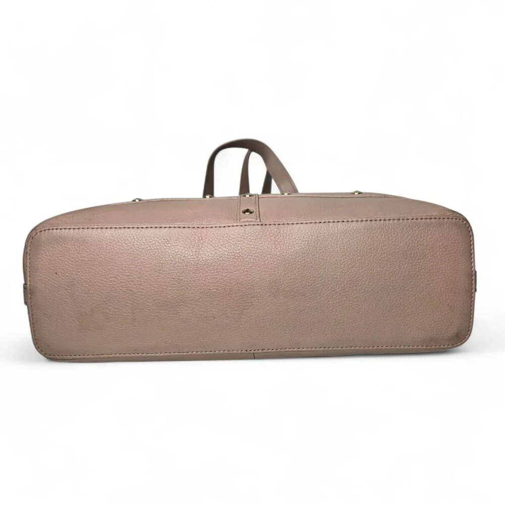 Love Moschino Tan Pebble Leather Shoulder Bag‎ Women's Gold Studded Chunky Coin